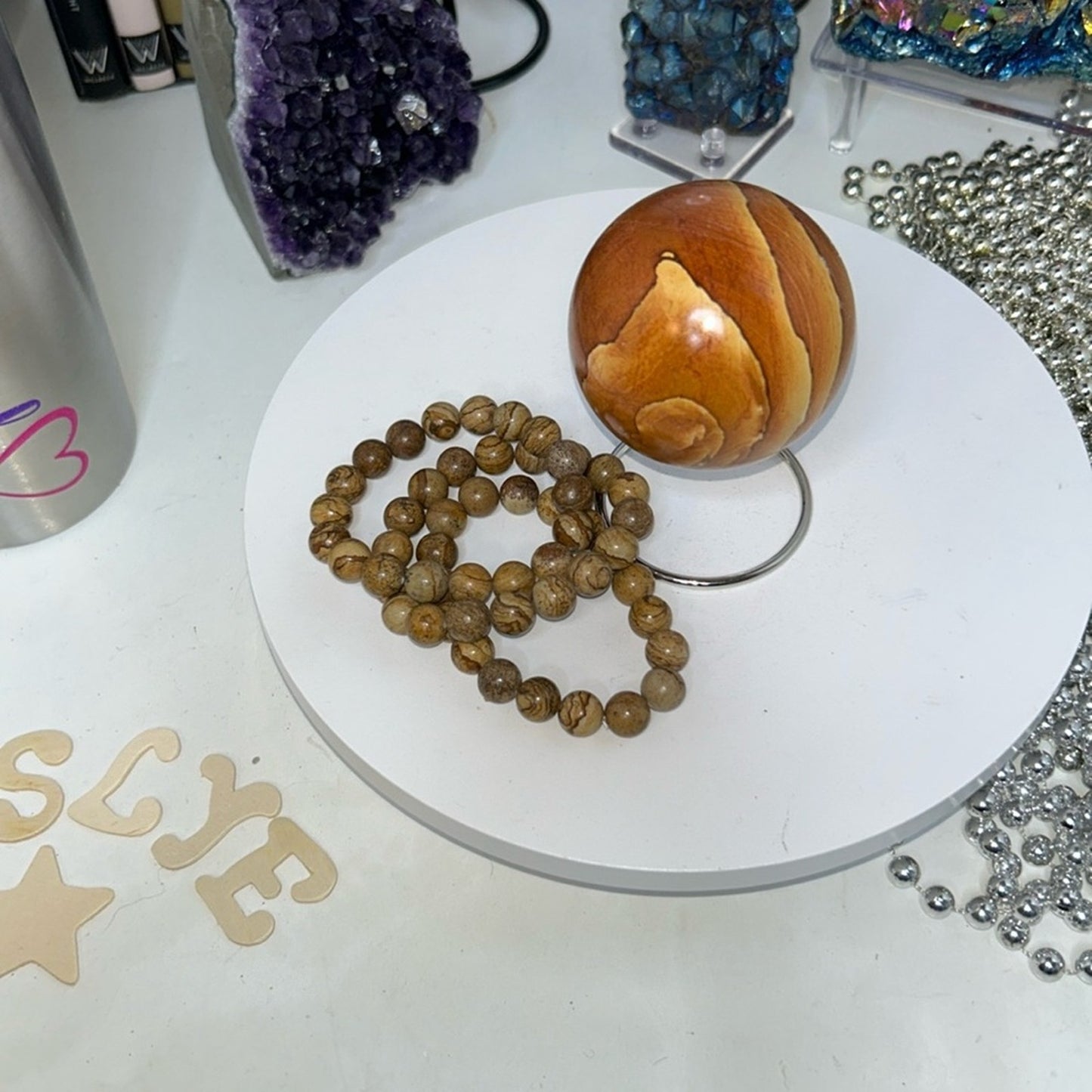 Picture Jasper Sphere - PJASPERSPH-002 61.7MM