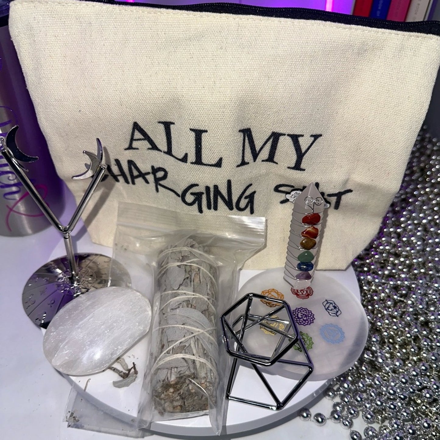 DrPsych_Faves12! Charge & Cleanse Crystal Starter Kit! 🌹🌹🤍🤍