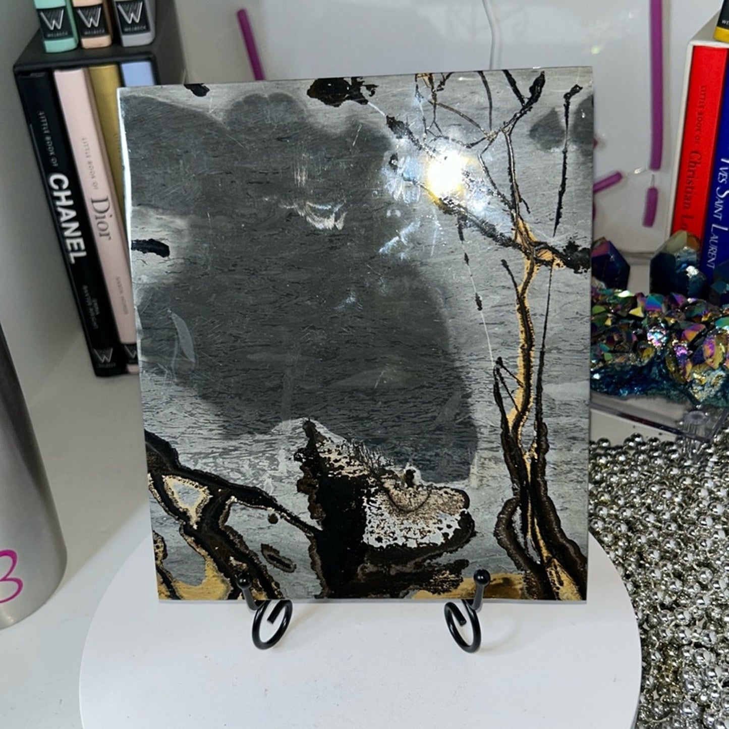 Grey Picture Jasper Slab - GRPJSLAB-002 No Stand