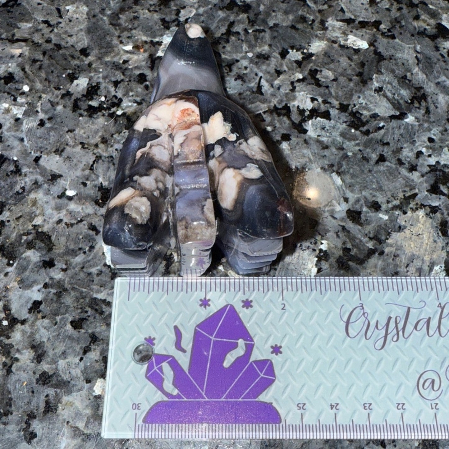 Blue Flower Agate 🐲 Dragon Head