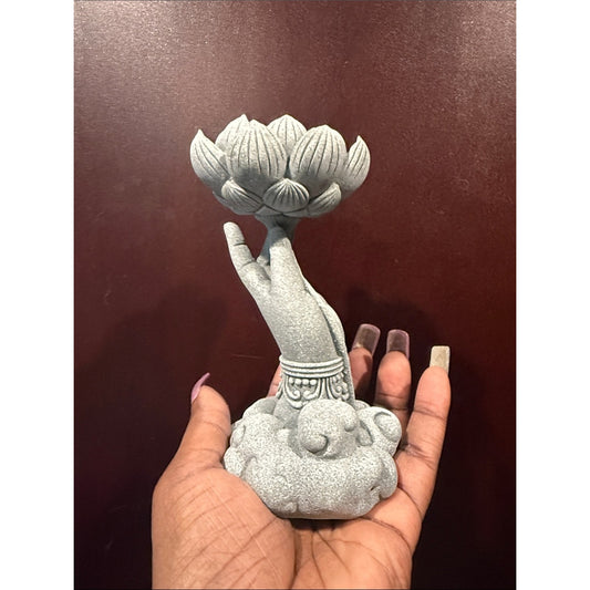 Elegant Grey Lotus Votive Candle or Sphere  Holders