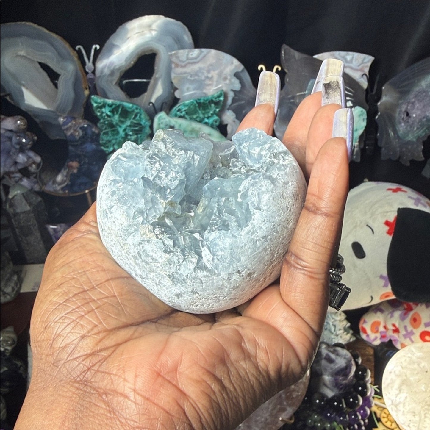 Raw Blue Celestite Crystal Stone