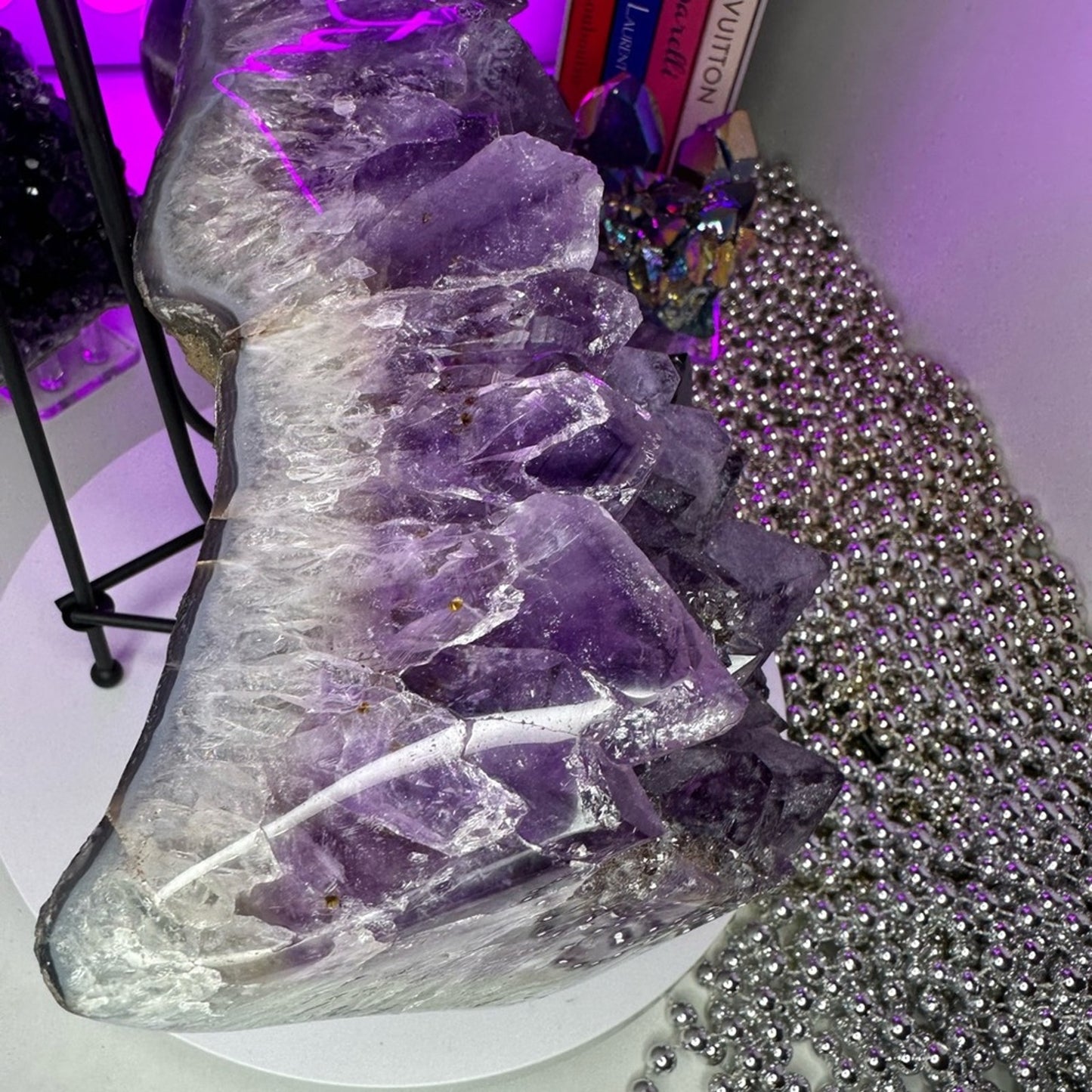 Amethyst Raw & Finished Piece Gorgeous Large Slab