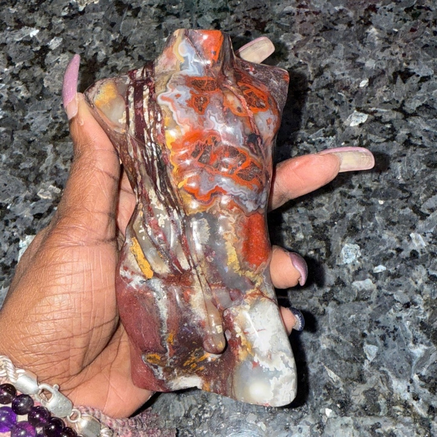 Male Body/Adonis/Homme Form - Mexican Lace Agate