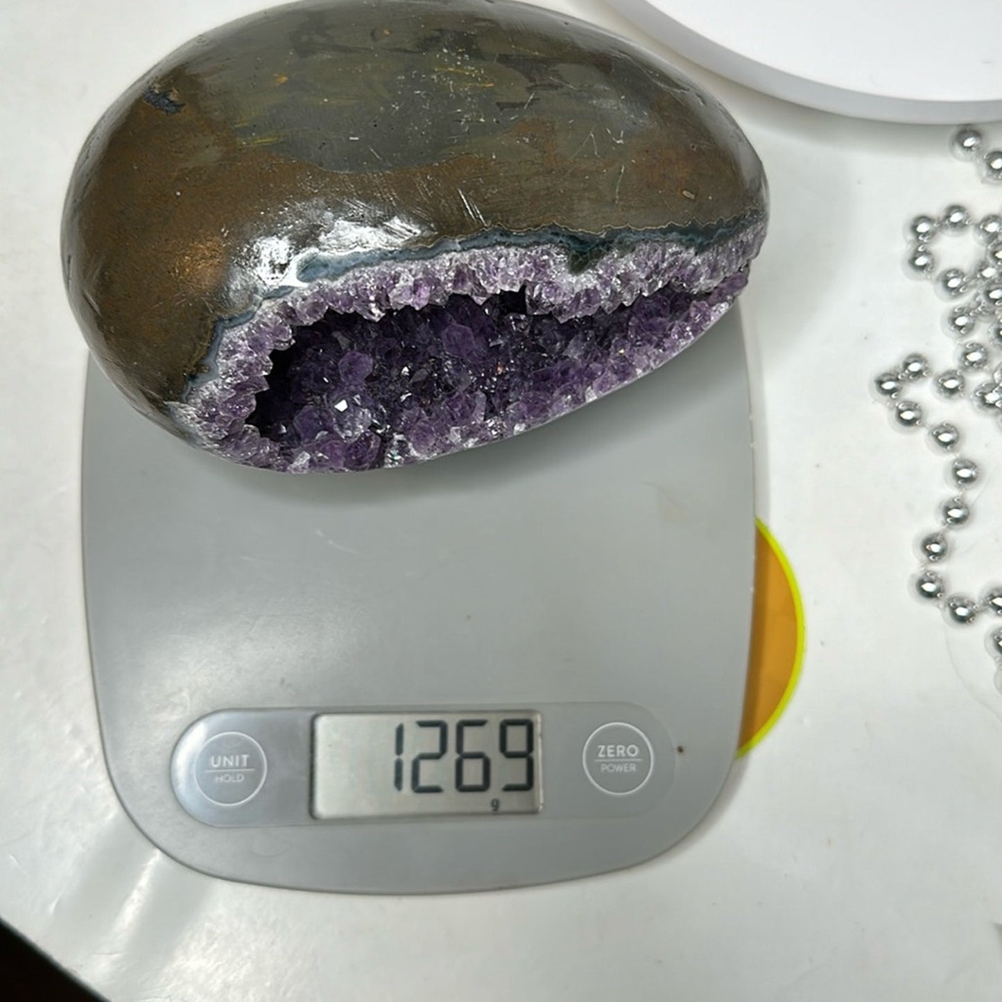 Amethyst Raw Freeform Egg Dinosaur  - DRZDINOAMYEGG-001 140MM