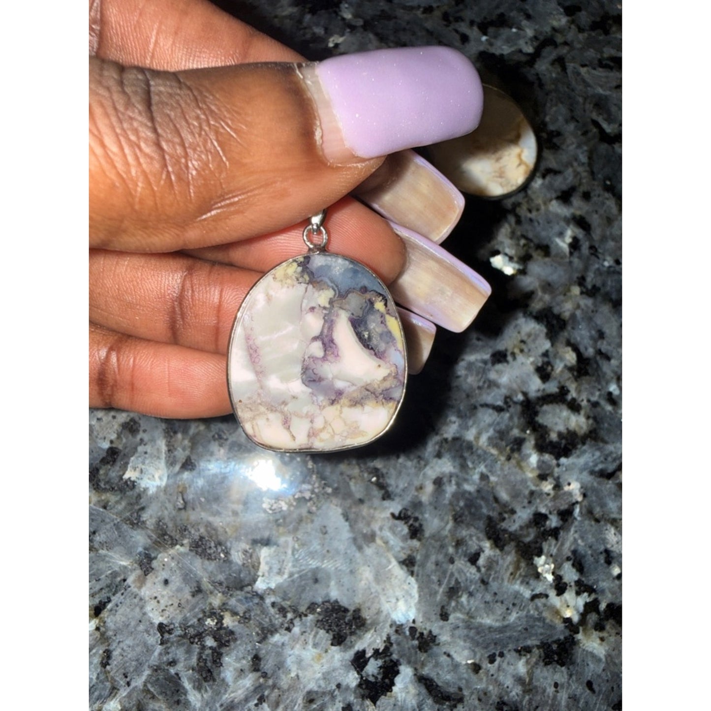 Tiffany Stone Utah Stainless Bale Pendant PRICE FOR ONE