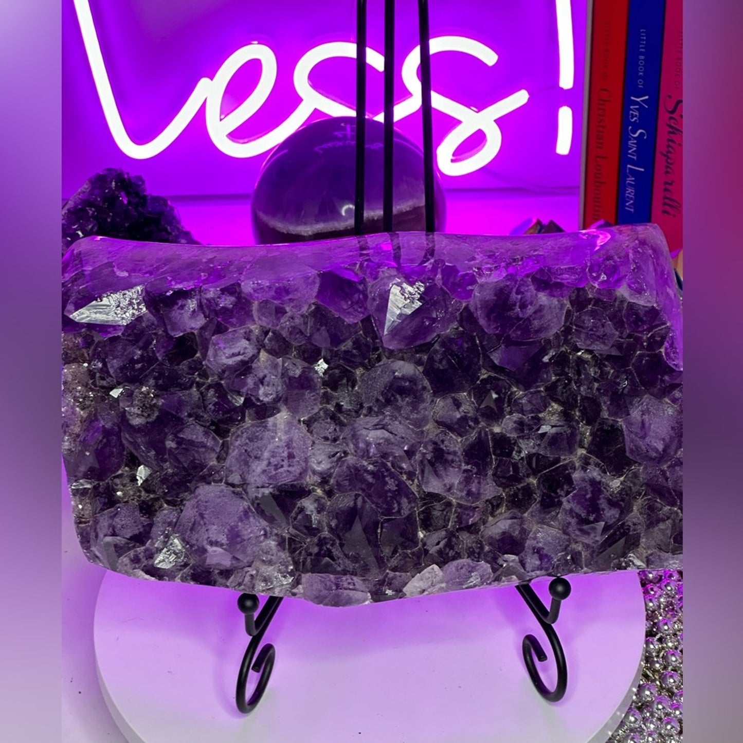 Amethyst Raw & Finished Piece Gorgeous Large Slab
