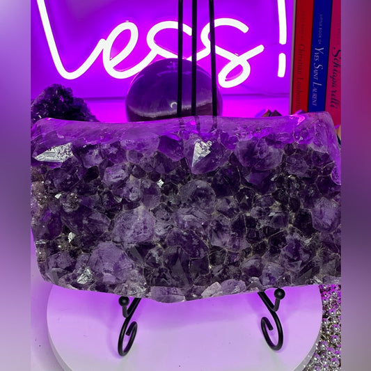 Amethyst Raw & Finished Piece Gorgeous Large Slab