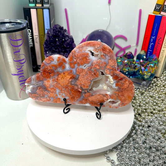 Pink Agate Cloud custom carving Large slab PINKAGATECLOUD-001