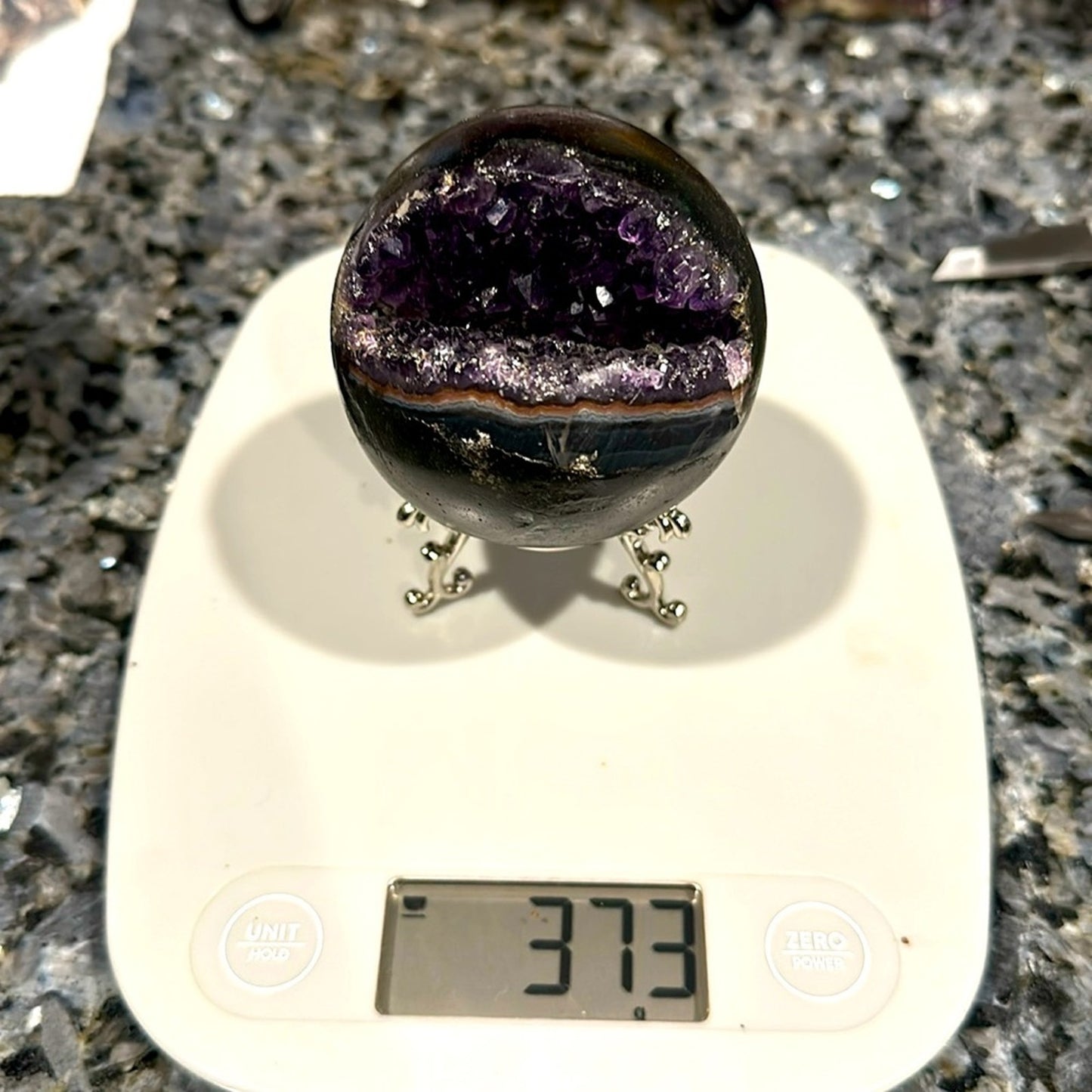 Brazilian Amethyst Druzy Sphere - BRAMYSPH-002