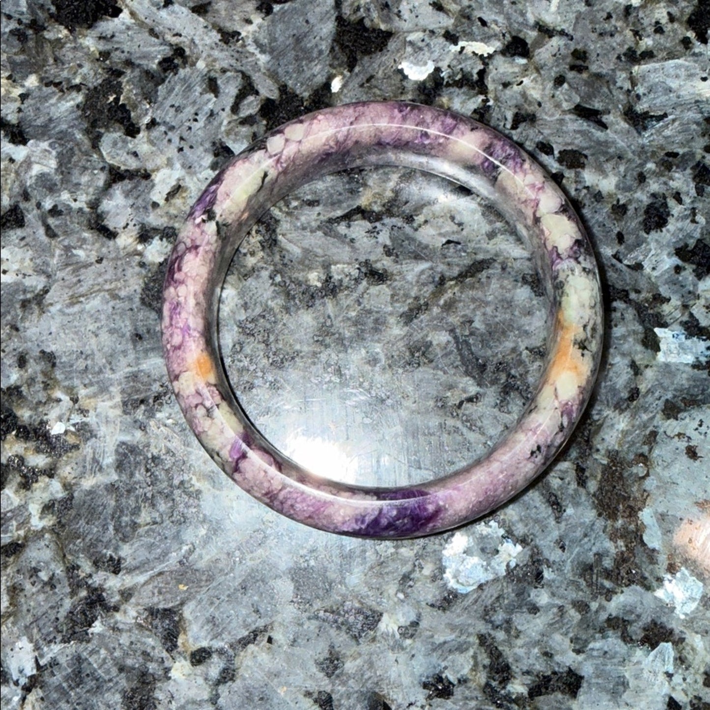 Charoite Bangle Bracelet 59MM (2.32”) Natural Stone
