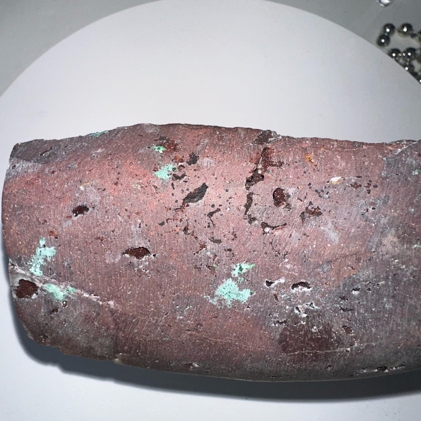 Amethyst Raw “Yam” with Red and Green Quartz inclusions & sugar AMYREDGRNYAM-001