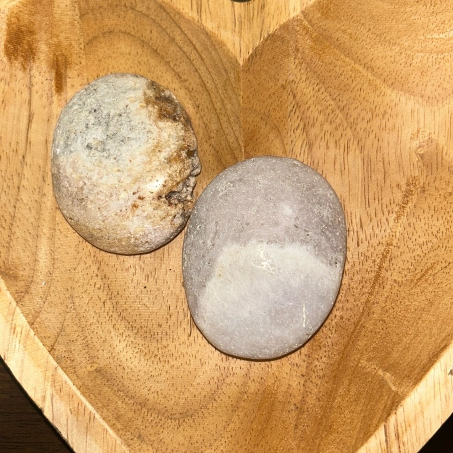 Pink Amethyst Palm stone set PAPLMSTNE - SET002